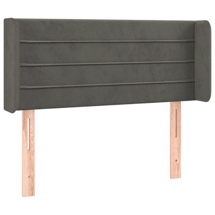 VidaXL LED Headboard Bedroom Furniture Single Bed Accessory Headboard Bed Frame Interior Dark Grey 3123407