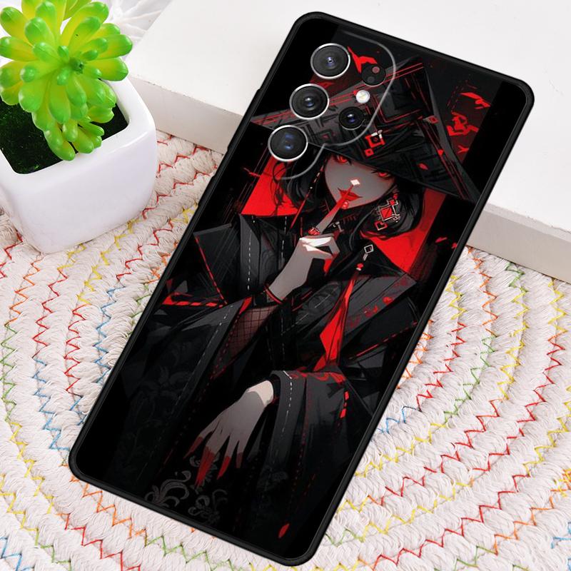Anime Girl Samurai Phone Case for Samsung Galaxy note 10 pro S26 Ultra S23 S24 FE S25 S21 S22 PLUS shockproof Cove