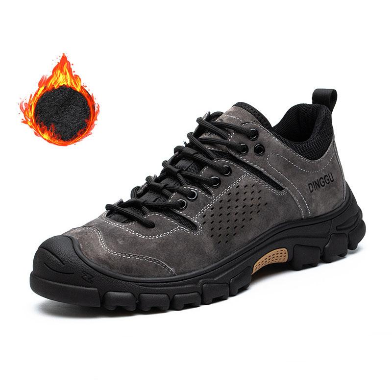 Werkschoenen Heren Anti-smash Anti-perforatie Werksneakers Lichtgewicht Ademend Beschermende Stalen Neus Veiligheidslaarzen 38