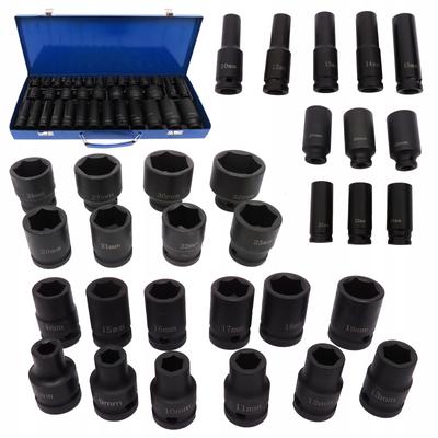 Impact Socket Wrenches 1/2 Long Sockets 8-32mm