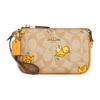 New Nolita Artificial Leather Pochette Handbag Wrist Bag Clutch Regular Women's Khaki & Yellow CC419-IMOT4