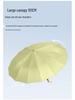 16-Rib Colorful Folding Umbrella for Women - Large, UV Protection, Sun/Rain Use 