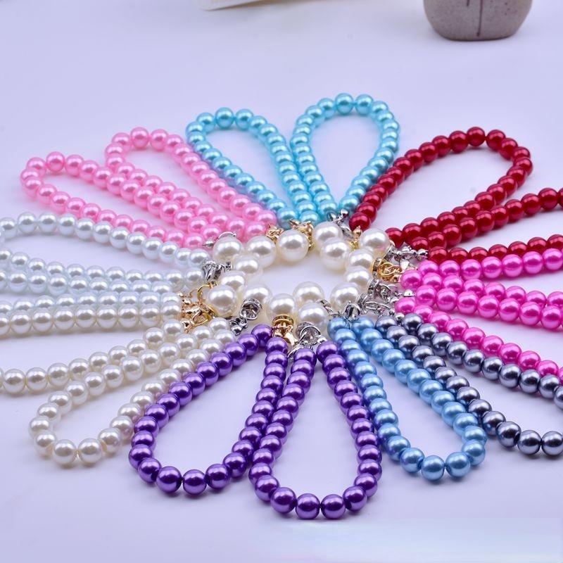 Короткая цепочка с имитацией жемчуга — фото 6