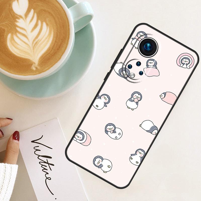 Cartoon Penguin For Honor Magic 8 Pro 7 6 5 Lite Case For Honor 400 200 50 70 90 X8c X9a X9b X9c X9d Win RT