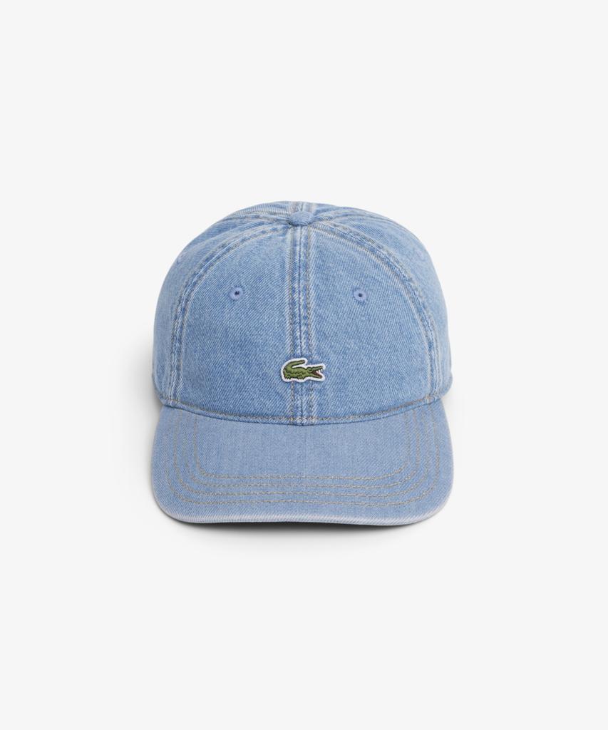 LACOSTE Unisex Baumwoll-Twill-Denim-Baseballkappe Rk6362-56G Mku