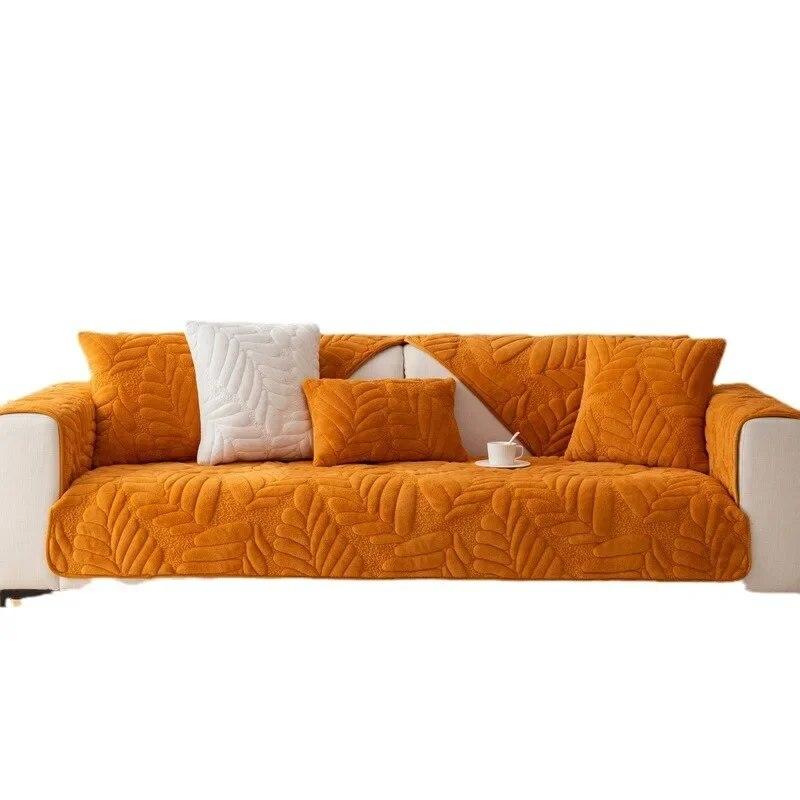 Fabric Non-Slip Modern Simple Sofa Cover Cover Towel Seat Cushion Cover Cloth Coral Fleece New Short Plush Sofa Cushion