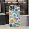 Dandelion Phone Case For iPhone 17 Air 16E 16 15 14 11 Pro Max Plus 13 12 Mini 8 7 X Transparent Shockproof Cover