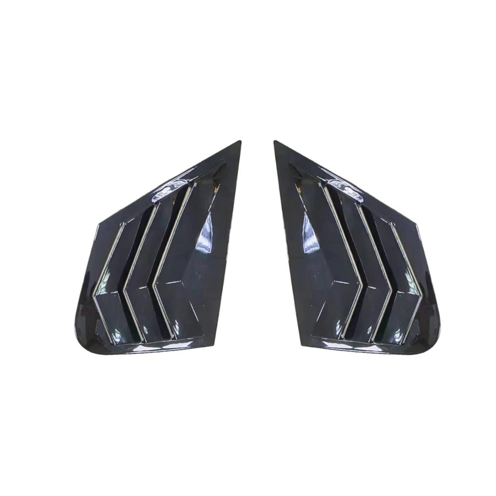 For Kia Optima K5 Sedan 2016- Car Rear Louver Window Side Shutter Cover Trim Sticker Vent Scoop ABS Carbon Fiber Accessories