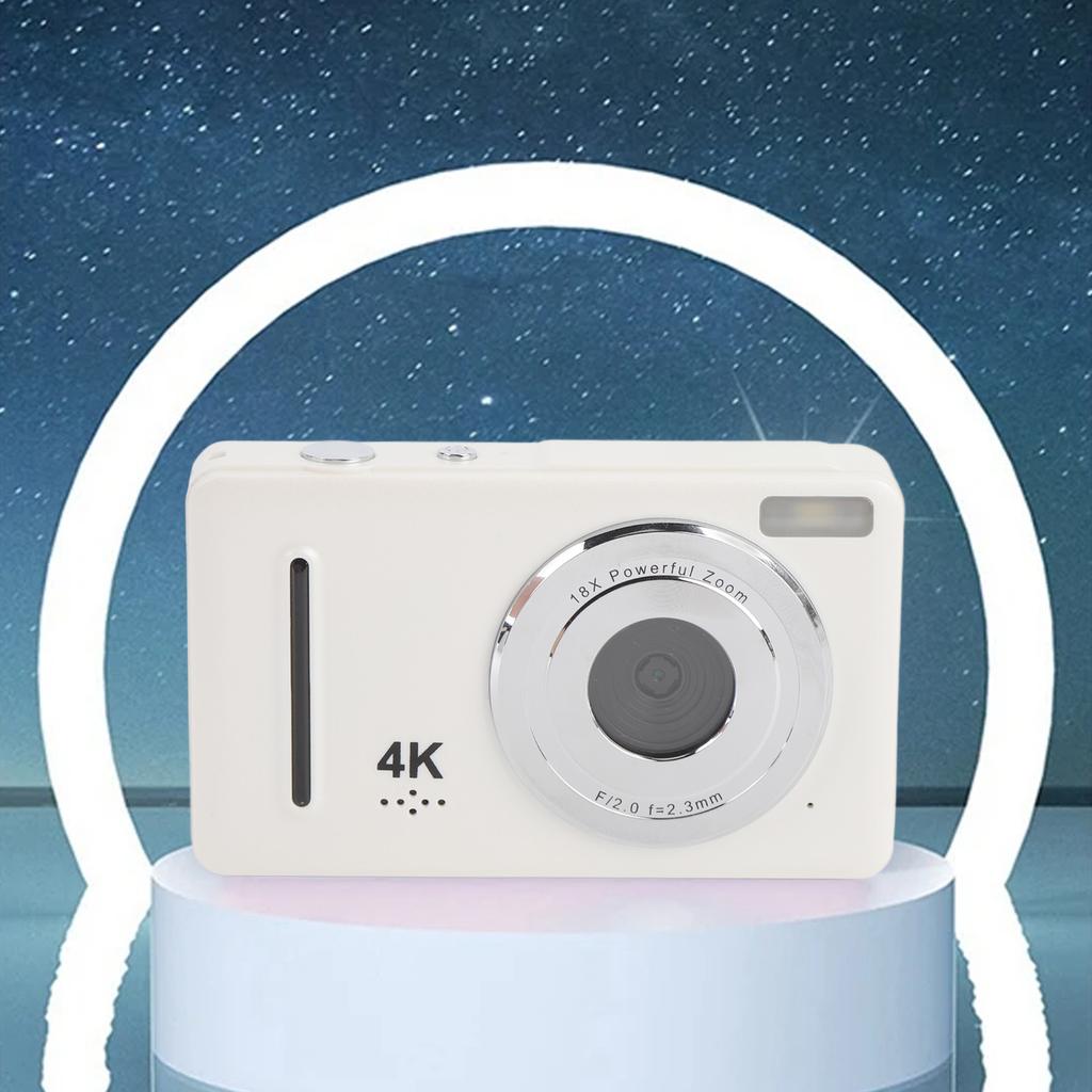 Digital Camera 4K 6 P 2.4inch Screen 18x Digital Zoom Portable Compact Travel Video Camera for Beginner