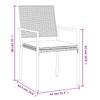 Garden Chairs with Cushions 6 pcs Black 54 x 62.5 x 89 cm Poly Rattan