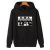 Retro Hip-Hop Artist Collage Front Print Hoodie - Athletic Sweatshirt - Retro Rap Music Streetwear