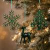 Gradient Color Snowflake Christmas Ornaments - Acrylic Decorations