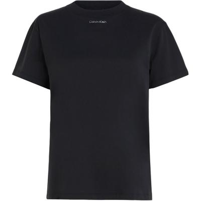 Minimalist Casual Loose Logo Crew Neck Short Sleeve T-Shirt Women Tops Black K20K206967-BEH