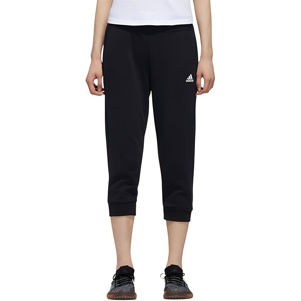Adidas Knitted Sweatpants Women's Black Moderate Sweatpants DY8603