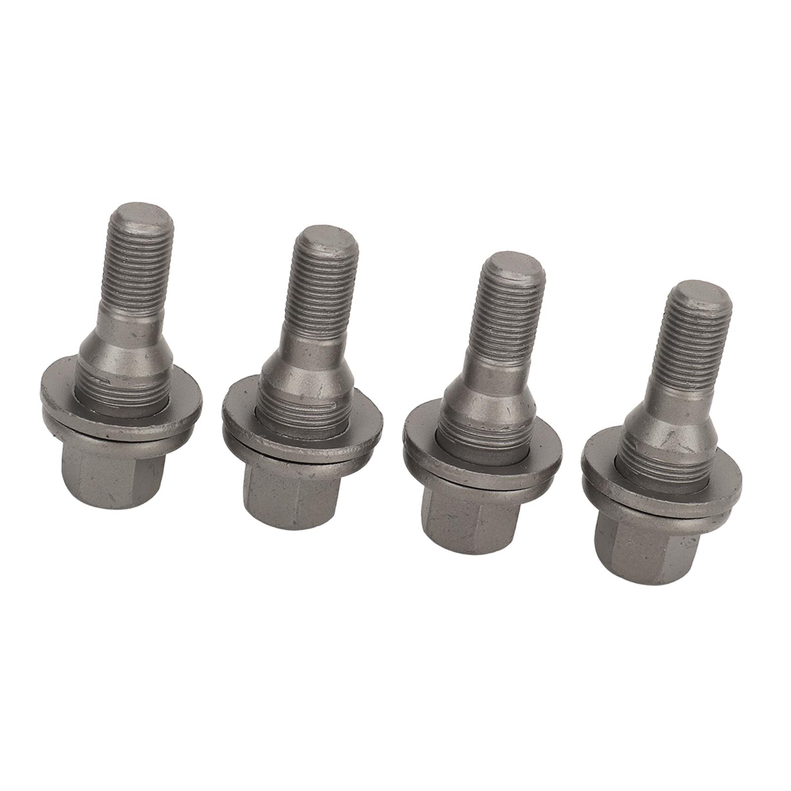 4 Pezzi Bulloni Ruota Esagonali da 17mm 003549817 Dadi Ruota Prigionieri Sostituzione per Peugeot 206 207 208 308 407 1007