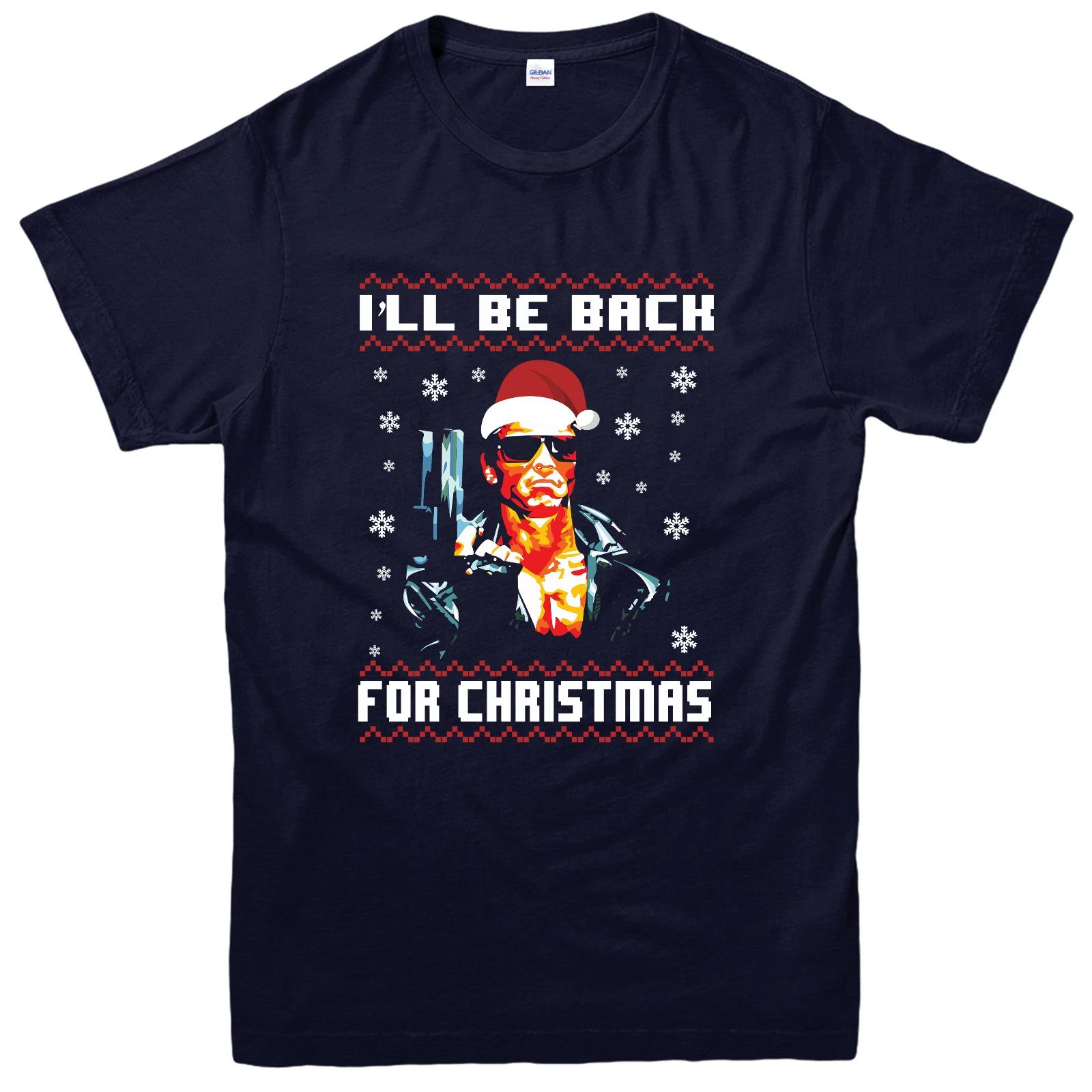terminator Christmas xmas secret Santa funny fume movie Star Wars gift t shirt M