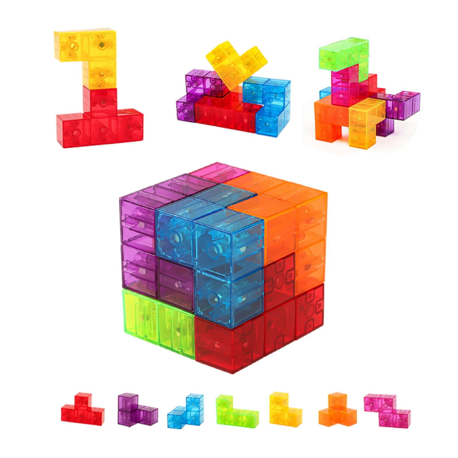 

Walk Magnetic Blocks Cube 3D Puzzle for Ages 5 and Up A Puzzle You Can Play With Forever Educational Magnetic Boys and Building Magic Cube Shepherd s