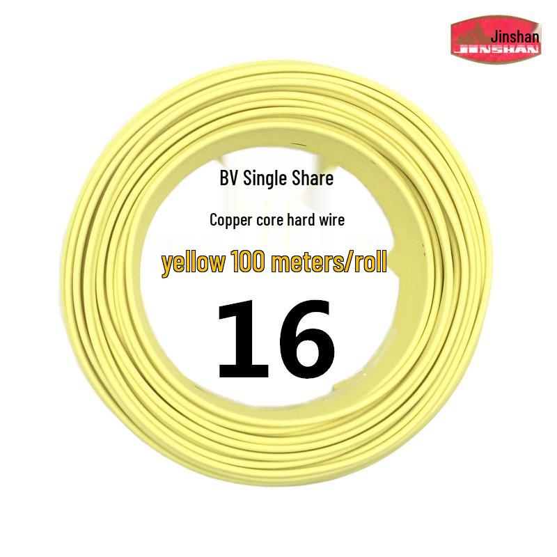 Jinshan 2.5 Sq Mm Copper Core BV1.5/4/6 Single-Strand Flame Retardant Cable