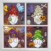 New Halloween Carnival Window Sticker Celebration Party, Dwarf Party Party Decoration Sticker