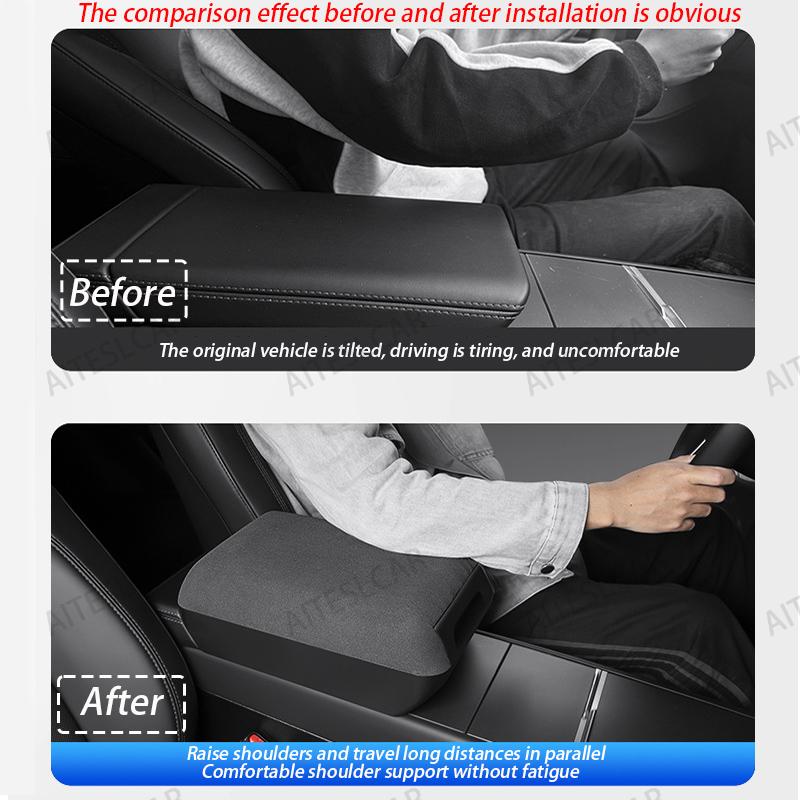 For Tesla Model Y Juniper 2025 Model 3 Highland Armrest box height increasing storage box Center Console Protector Accessories