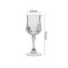 155ml/160ml Retro Engraved Cocktail Glass Beverage Cup Diamond Red Wine Glass Transparent Drinkware Champagne Sweet Wine Glasses
