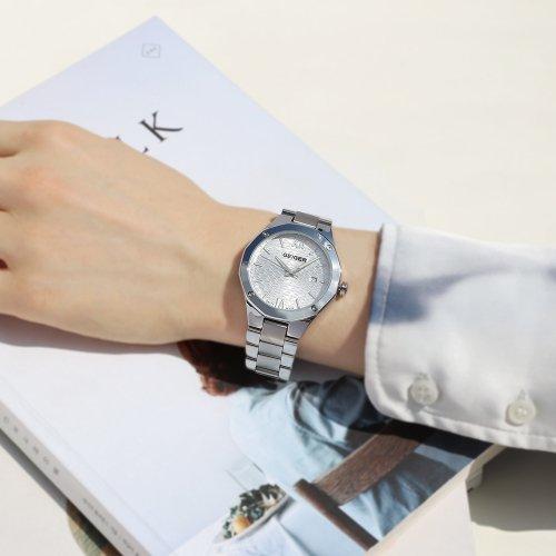 [GEIGER] Мужские металлические часы GEIGER Dodecadon GE8061WSS GE8061WSS
