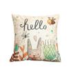 45x45cm Personalized Cartoon Animal Printed Sofa Cushion Cover Home Living Room Throw Pillowcase Decoration