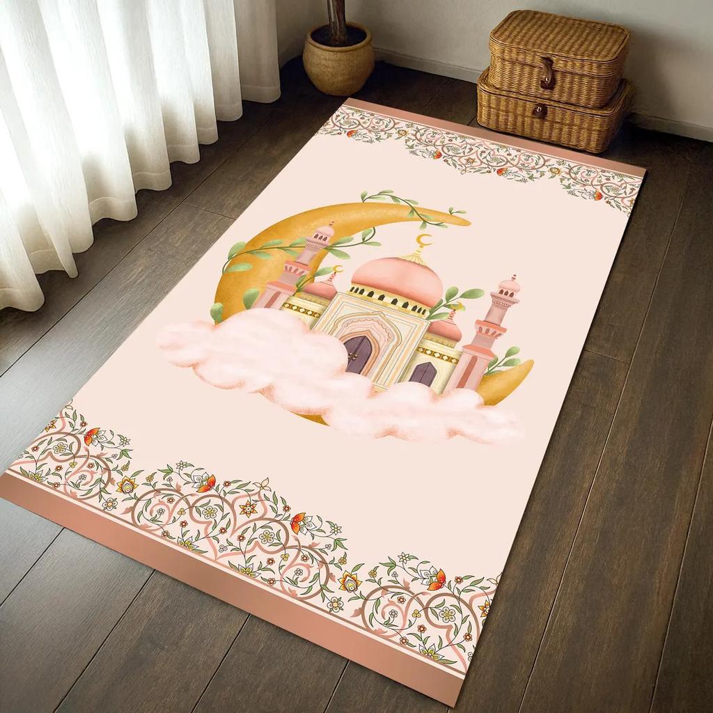 Personalized Prayer Rug for Muslim Modern Home Living Room Decor Rug Washable Carpet for Bathroom Kitchen Outdoor Indoor Decor