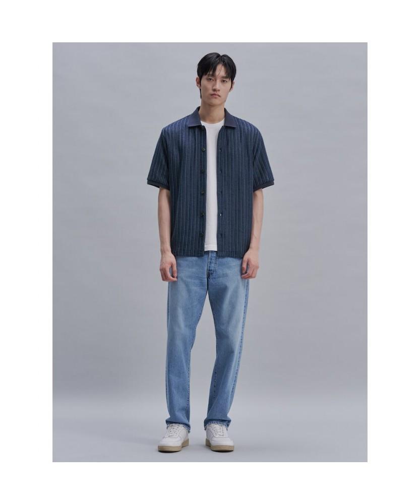 SHIFT.G Cotton Jersey Cardigan Blue