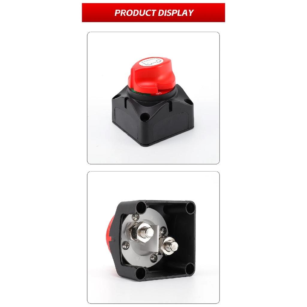 275A On Off Battery Disconnect Switch Master DC 12-48V Waterproof Battery Cut Off Switch for Car Vehicle RV Yacht and Boat