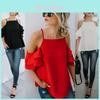 Minimalist Solid Color Off Shoulder Tank Top For Office And Casual Wear