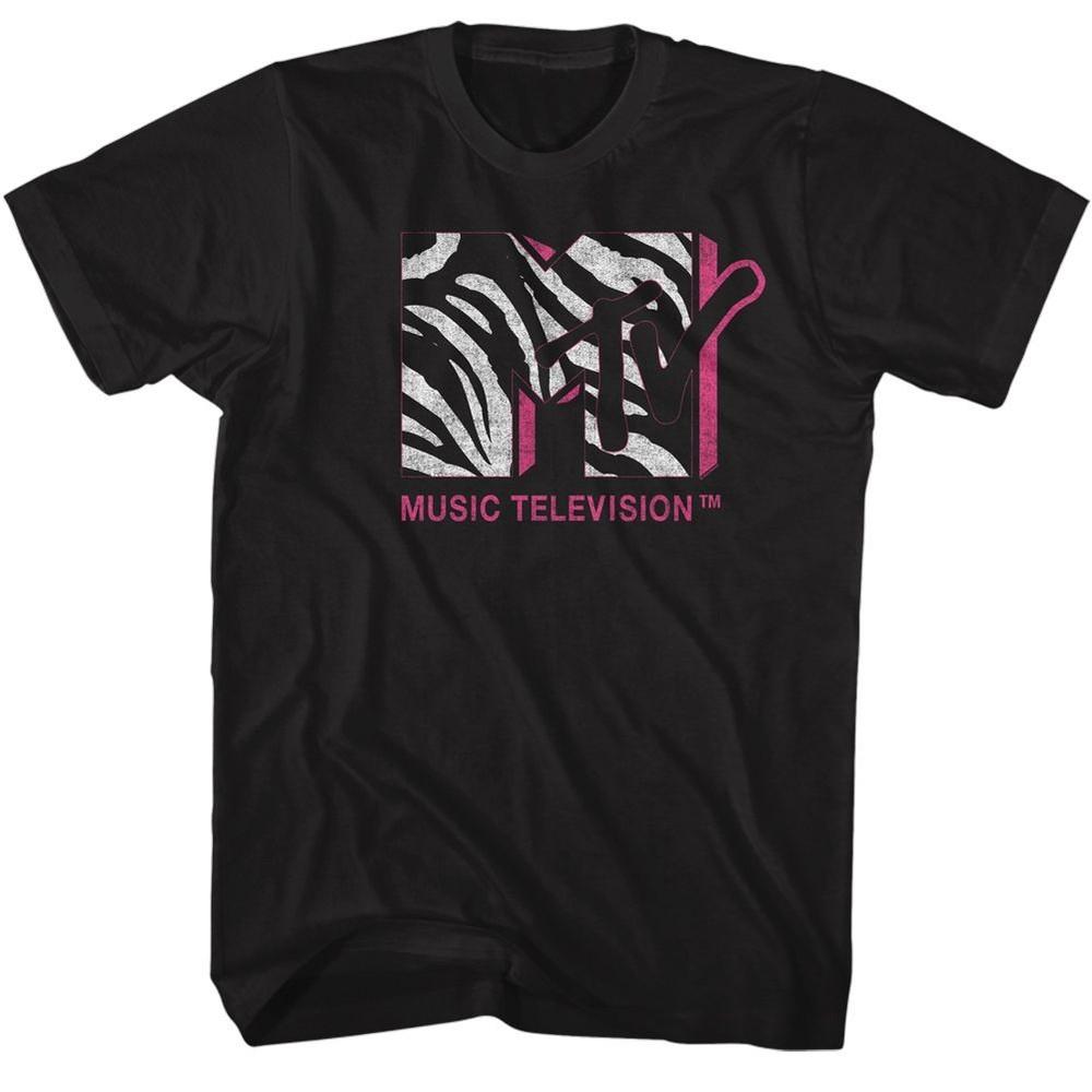 MTV Zebra MTV TV T-shirt Tops Tees Men's Women's Unisex