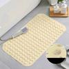 PVC Non-Slip Bath Mat with Suction Cups Shower Bathtub Mat Anti-Fatigue Bathroom Floor Mat Massage Foot Pad