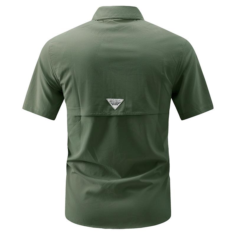 Men's Multi-Pocket Quick-Drying Breathable Workwear Shirt for Spring/Summer 2026