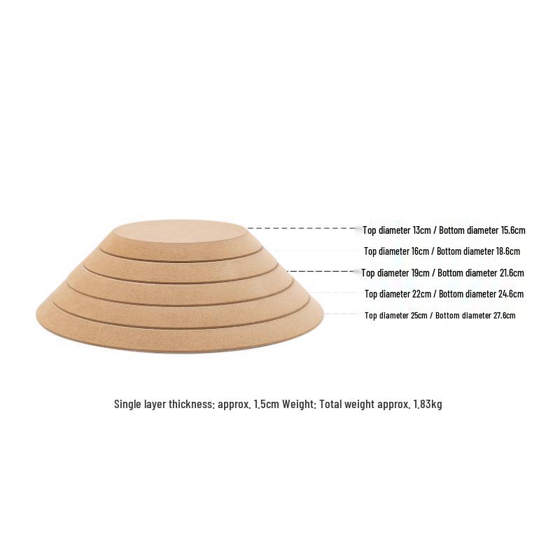 

Clay Shaping Tools: Imprinting, Demolding & Stacking Board - Round Mold by Wanni Tang