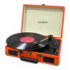Multifunctional Record Trunk 3 Auto AUX Record Music Interior Easy Player S030 [Tokyo Deco] Player, Style, Portable, Retro, Built-in Speaker, Orange,