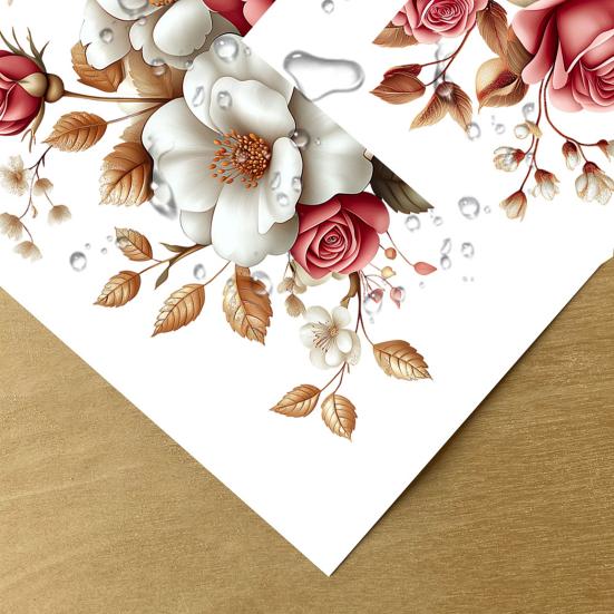 Removable Flower Switch Sticker Waterproof Peel And Stick Light Switch Decal for Living Room Bedroom Bathroom Kitchen Decor