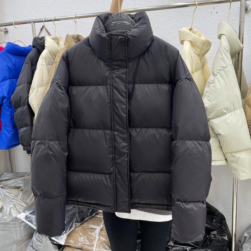 Winter New Down Jacket Women's Stand-up Collar Loose Thickened Warm Short Small Bread Jacket