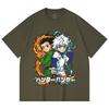 230 Gsm 100% Cotton HXH V7 Gon Killua Print Unisex Heavy Cotton T Shirt