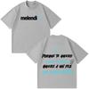 Rapper Melendi Tour Print Merch Tshirt Unisex Unisex Fashion Tshirt Shortsleeved Loose Casual Cotton Oversized Gothic Punk Tshirt