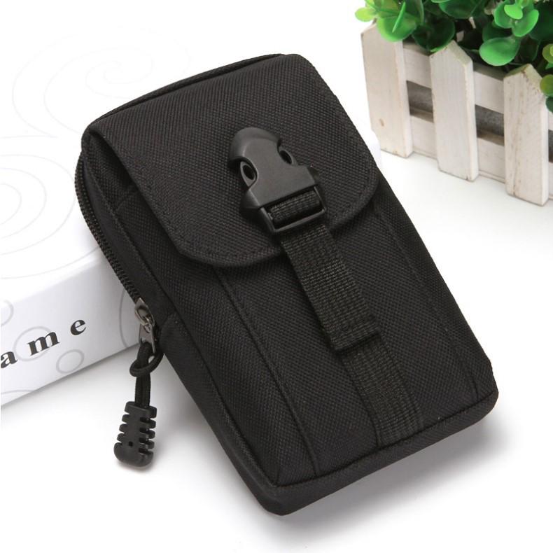 

Men s 6-Inch Wear-Resistant Leather Phone Waist Bag for Construction Sites
