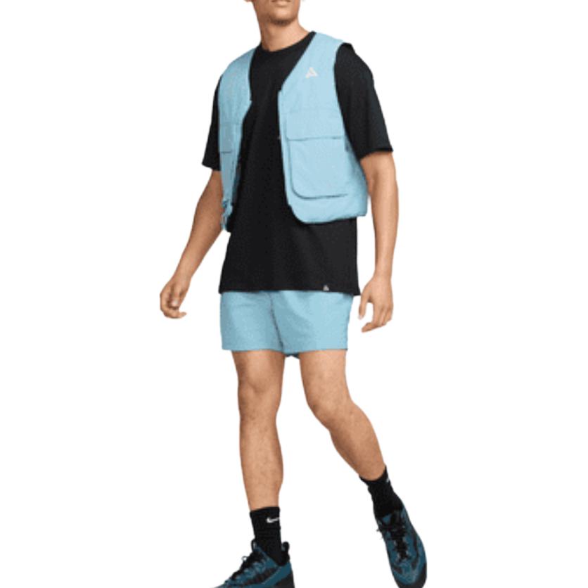 Nike ACG Series Printed Design Comfortable Loose Short Sleeve T-Shirt Men Tops Black FZ5275-010