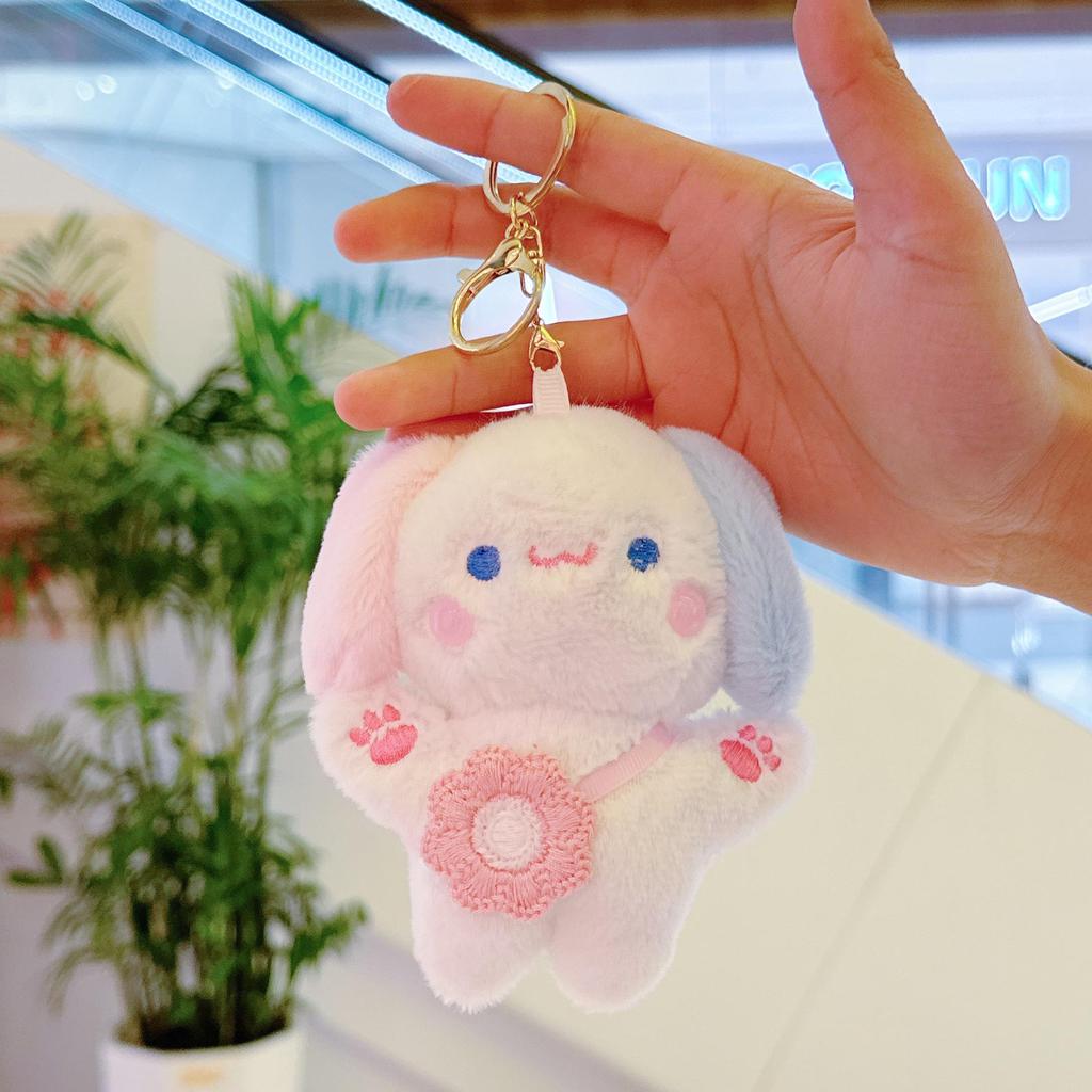 Adorable Pink Pig Plush Pendant Keychain – Cute Celebrity-Inspired Bag Charm Doll