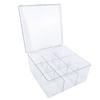 Trading Card Storage Box 9 Grid Card Organizer Detachable Holds 1500 Cards with Lid Dust Proof for Collectors
