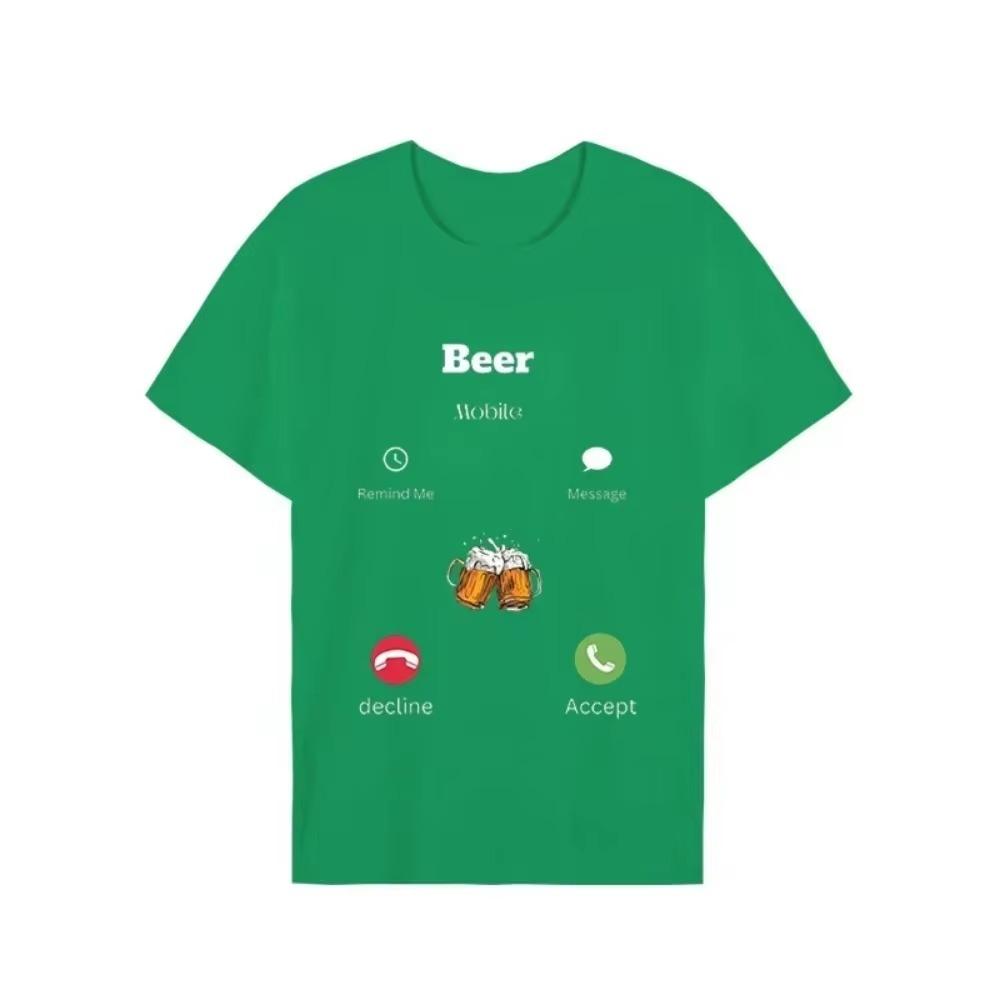 Herr T-shirt Topp Öl Kallar Öl Män Sommar T-shirt Harajuku Streetwear Herr Dam T-shirt Ny Modetrend Skjorta T-shirt