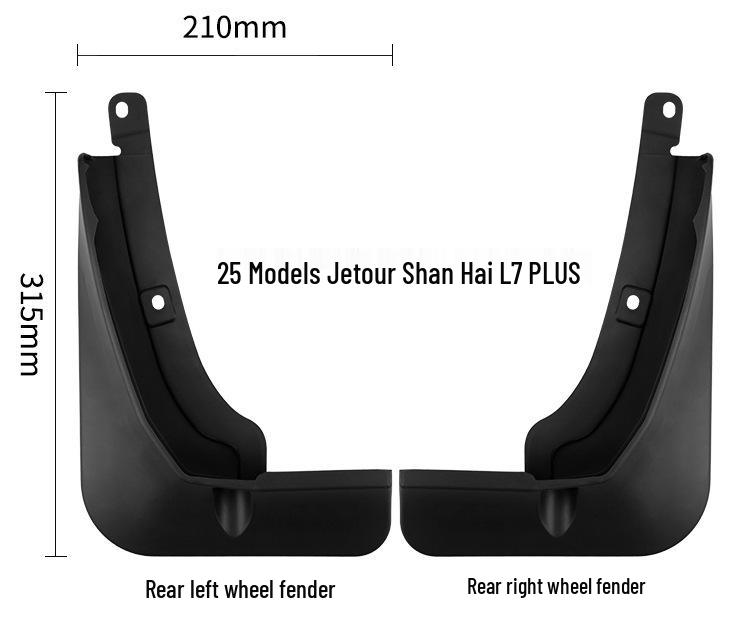 Mudguard Cover for Chery Jetour Shanhai L7 Plus 2025