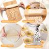 Complete Gnocchi Maker Set Featuring Wood Board and Rolling Pin Wood Gnocchi Board Suitable for Pastas Enthusiasts