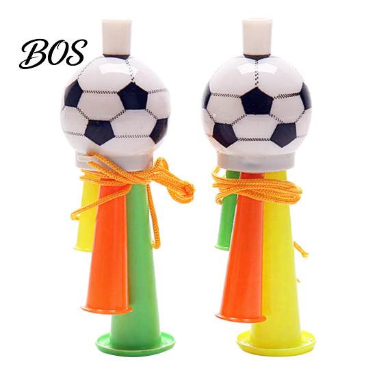 Soccer Fan Horn 2Pcs Cheering Horn, 3 Tone Sports Noise Maker, Stadium Toy Handheld Football Trumpet for Game Day, Party Accessory Kids