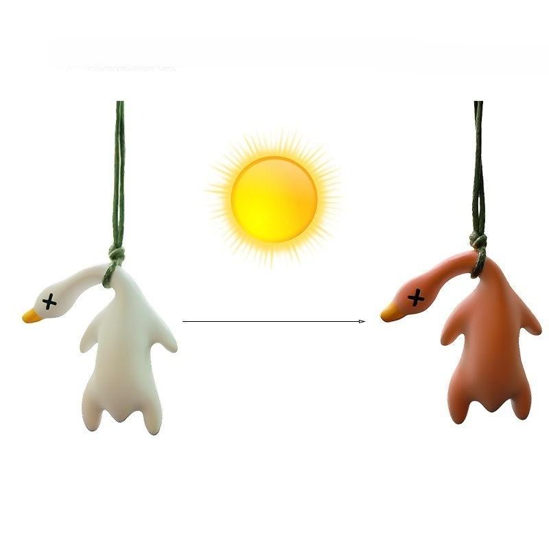 UV Zmena Farby Kačička Prívesok Termochromatická Kľúčenka Prívesok Náhrdelník Hračka Darček