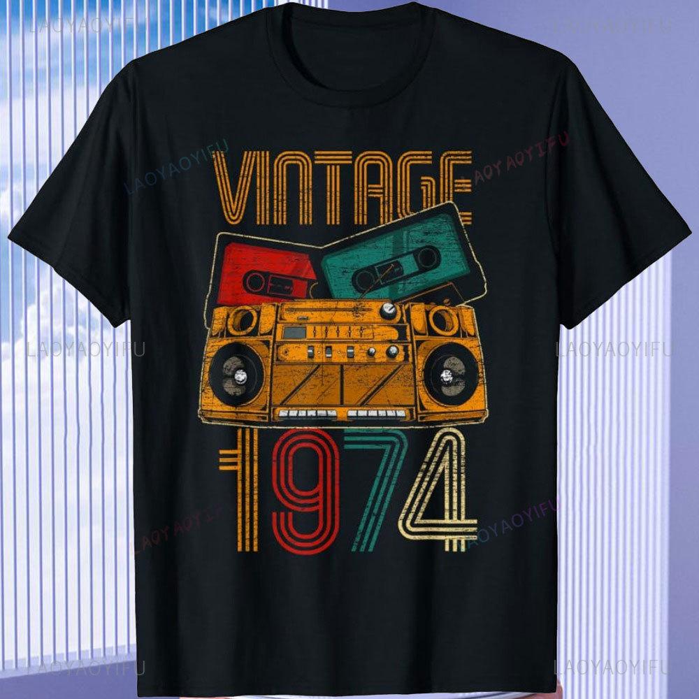 Born In Vintage 1974 Limited Edition Cassette T Shirt 51th Birthday Gifts - Years Old Vintage